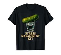 Kit de gestión del estrés Funny Pickle Shot Vodka Gag Camiseta