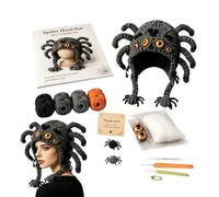 Kit de gorro de ganchillo para principiantes, diseño de tocados de animales hechos a mano