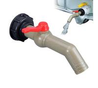 Kit De Grifo De Barril De Agua: Piezas De Válvula De Jarra De Agua, Kit De Flexibilidad Para Barril De Lluvia, De Riego, Canalón Duradero Con PP Resistente Al Óxido | Pluvia