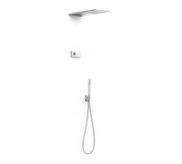 Kit de grifo de ducha con panel termostático y electrónico Shower Technology Blue Edition TRES