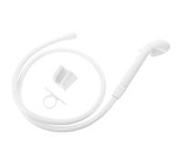 Kit de Grifo de Ducha para Autocaravana Manguera y Conectores | Plástico Blanco, Instalación Rápida y Sujeción Segura, para Baños Camper y Zonas de Enjuague Exterior