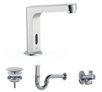 Kit de grifo electrónico con sensor infrarrojo y acabado cromado Tempo Basic TRES
