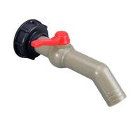 Kit de grifo para barril de agua - azul/blanco, juego de válvulas con conector para barril de lluvia, kit de 2 piezas, rosca de 3/4 de pulgada, metal en, arandelas en | Colección '