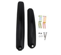 Kit de guardabarros delantero trasero para bicicletas plegables compatible con múltiples modelos de diámetro de rueda de 14, 16, 20 pulgadas (negro)