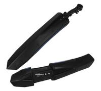 Kit de Guardabarros Delantero y Trasero 18-26 Pulgadas Azul PP | Diseño Ajustable Cobertura Total, Incluye Tornillos y Soportes, Adecuado para Bicicletas de Ciudad y Gravel en Terrenos