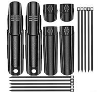 Kit de guardabarros delantero y trasero de nailon para bicicletas DH de descenso y montaña, compatible con neumáticos de 68 mm y 75 mm, cobertura ajustable por extensión (2 unidades)