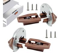 Kit de guía de cajón de repuesto - Piezas de repuesto para cajones Kit de reparación de rieles para cajones - Guías de riel de pieza de para que no son de cabina, mesa de buffet, gabi