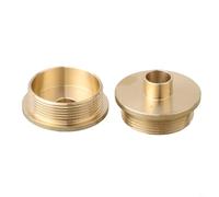 Kit de guía de enrutador de plantilla de latón con adaptador de tuerca de bloqueo para carpintería, bisagra de cola de milano y fresado de patrones, 8 guías (10-30 mm) + 2 Nu