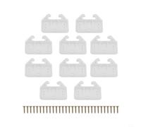 Kit de guía deslizante de cajón de plástico, 10 unidades para cómodas, armarios, armarios y reparación de cajones de unidad de exhibición