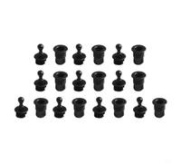 Kit de guías de parrilla de altavoz de plástico con 10 pares de clavijas negras para un montaje seguro de rejillas de gabinete de audio y proyectos de reparación de bricolaje en (B114)