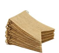 Kit de Guirnalda Personalizada, Banderines, banderines de arpillera, banderines de Cola de Golondrina, banderines de Escritura a Mano, decoración navideña DIY(48pcs)