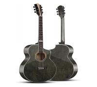 Kit De Guitarra Acústica De 40 Pulgadas For Principiantes, Paquete De Guitarra Acústica Recortada De Tamaño Completo For Adultos Y Adolescentes Con Funda, Afinador(Grey)