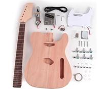 Kit De Guitarra Clavijero De Paleta Diapasón De Palisandro Kits De Guitarra Eléctrica Cuerpo De Caoba Mástil De Arce
