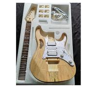 Kit De Guitarra Componentes De Producción De Guitarras Eléctricas Cuerpo De Madera Maciza De Arce Y Tilo Con Tintes De Agua(D1)