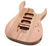 Kit De Guitarra Conjunto De Cuerpo De Guitarra Eléctrica De Madera De Okoume De Doble Vibración Color Mate Modificación DIY