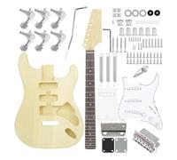 Kit De Guitarra Eléctrica DIY, 6 Cuerdas, 22 Trastes, Diapasón, Cuello De Tilo, Cuerpo, Guitarra Eléctrica Con Cable De Conexión
