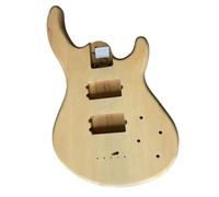 Kit De Guitarra Eléctrica DIY Bajo Eléctrico De 4 O 5 Cuerdas De Madera Maciza De Color Natural Pastillas HH Para Mano Derecha