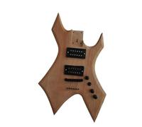 Kit De Guitarra Eléctrica DIY, Cuerpo De Caoba, Mástil De Arce, Diapasón De Palisandro