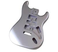 Kit De Guitarra Eléctrica DIY Cuerpo De Guitarra Eléctrica Plateado Brillante Montaje DIY Modificación Accesorios Para Instrumentos
