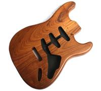 Kit De Guitarra Eléctrica DIY Cuerpo De Guitarra Eléctrica ST De Madera De Fresno De Pantano Tostado De 2 Piezas
