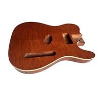 Kit De Guitarra Eléctrica DIY Cuerpo De Guitarra Vintage De Madera De Caoba Con Chapa De Arce Ideal Para Practicar Y Tocar