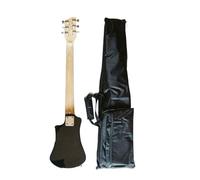 Kit De Guitarra Electrica Guitarra Eléctrica Portátil De Viaje Con Funda De Esponja Bordada(Black)