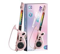 Kit de guitarra eléctrica: guitarra portátil para niños, música recargable, juguete para fiestas, viaje compacto | Instrumento musical interactivo para jóvenes, niños, niñas, adolescentes, hogar, cump