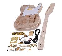 Kit de guitarra eléctrica Kit de guitarra de madera sin terminar El juego de reemplazo de mástil de arce te permite disfrutar de hacer una guitarra eléctrica única