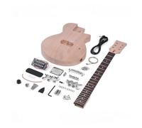 Kit De Guitarra Eléctrica Sin Terminar Estilo LP, Cuerpo De Caoba, Cuello, Diapasón De Palisandro Con Puente De Metal