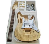 kit de guitarra electrica sin terminar Fácil Instalación Cuerpo De Tilo Diapasón De Palisandro Mástil De Arce Conjunto De Guitarra Eléctrica Kit de guitarra eléctrica