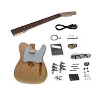 Kit de guitarra eléctrica Unfinished Electric Guitar DIY Kit Basswood Body Maple Neck With Rosewood Fingerboard Full Set Of Accessories