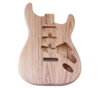 Kit De Guitarra Tres Guitarras Eléctricas De Madera De Fresno Individuales Cuerpo Modificado Accesorios Para Instrumentos De Bricolaje Barril(With holes)