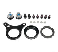Kit de hardware de montaje de motor de bicicleta eléctrica BB68-120mm para BBS01B BBS02B 68 73 100 mm incluye pernos de plato de cadena Pernos de brazo de manivela Adaptador de placa triangular Lo