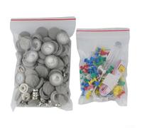 Kit de hebilla y pasador de empuje para reparación de techo de coche con 60 piezas cada uno, destornillador y cinta métrica para reparación de flacidez del techo