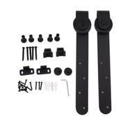 Kit de herrajes para puerta corrediza de granero Mini Quiet Slide Fácil de instalar Kit de riel de polea de acero al carbono para puerta corrediza de armario