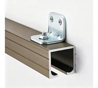 Kit de herrajes para puerta de bolsillo de montaje en pared, guía de puerta corredera de granero de cierre suave para puertas de madera, sistema de riel único de almacenamiento de garaje, 6,6 m