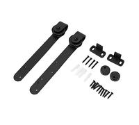 Kit de herrajes para puertas de Granero, herrajes para puertas corredizas de madera, Mini riel para puerta de Granero para puerta de derivación doble individual