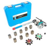 Kit de herramienta de abocardado de línea de freno DPTOOL, abocardado de 45 y 37 grados simple, doble y de burbuja, herramienta de abocardado de línea de freno y tubo para tubo de 4.75mm, 3/16", 1/4