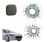 Kit de herramienta de extracción de terminales de alambre, herramienta de extracción de pasador eléctrico - Juego de expulsión de pin de conector de terminal 38x | Juego de cableado automático