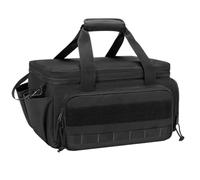 Kit de herramientas con correa for el hombro, fondo antifricción, bolsa manual, bolso trabajo multiusos for reparadores y carpinteros Mochila de Herramientas(Black)