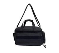 Kit de herramientas con correa for el hombro, fondo antifricción, bolsa manual, bolso trabajo multiusos for reparadores y carpinteros Mochila de Herramientas(Black With Strap)