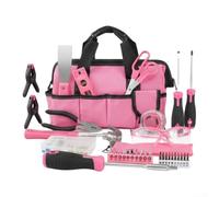 Kit de herramientas de 130 piezas para aplicaciones domésticas y aprendizaje a través de hacer con herramientas de aleación fiables en estuche