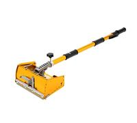 Kit de herramientas de acabado para pared de pladur, caja plana de 26 cm, llana, rodillo de esquina, con mango ajustable de 105 a 168 cm, engranajes ajustables de 5 varillas, plato de resorte doble