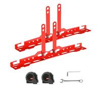 Kit de herramientas de alineación de ruedas de alto rendimiento para coches, camiones, motos, bicicletas | Accesorios de posicionamiento y compensación de neumáticos para garaje, mecánico, taller de