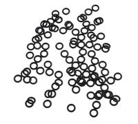 Kit de herramientas de aparejo de gusanos locos con 100 juntas tóricas elásticas de silicona para asegurar cebos suaves en señuelos de pesca (rojo + junta tórica)