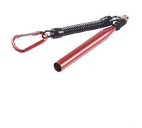 Kit de herramientas de aparejo de gusanos locos con 100 juntas tóricas elásticas de silicona para asegurar cebos suaves en señuelos de pesca (rojo)