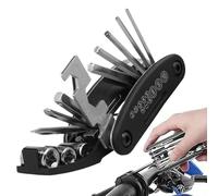 Kit De Herramientas De Bicicleta,Destornillador Multifunción De Mantenimiento 16 En 1 - Juego De Utensilios Para Ciclismo - Para Automóvil Hogar Carretera Montaña Taller Mecánico Y Mantenimiento