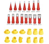 Kit De Herramientas De Boquilla De Integrada Puntas De Calafateo Reutilizables Revestimiento Con Base Juego De Puntas De Calafateo Para Calafateo De Acero Inoxidable Para Hogar