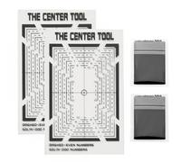 Kit de herramientas de centrado para clasificación de cartas - con paño de limpieza - Herramienta de centrado de cartas de precisión para envíos de cartas clasificadas PSA y BGS - Asegura un centrado