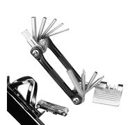 Kit de herramientas de ciclismo - Juego de herramientas multifunción para reparación de bicicletas, 11 en 1, llave hexagonal de acero portátil, destornillador cortador de cadena, equipo de